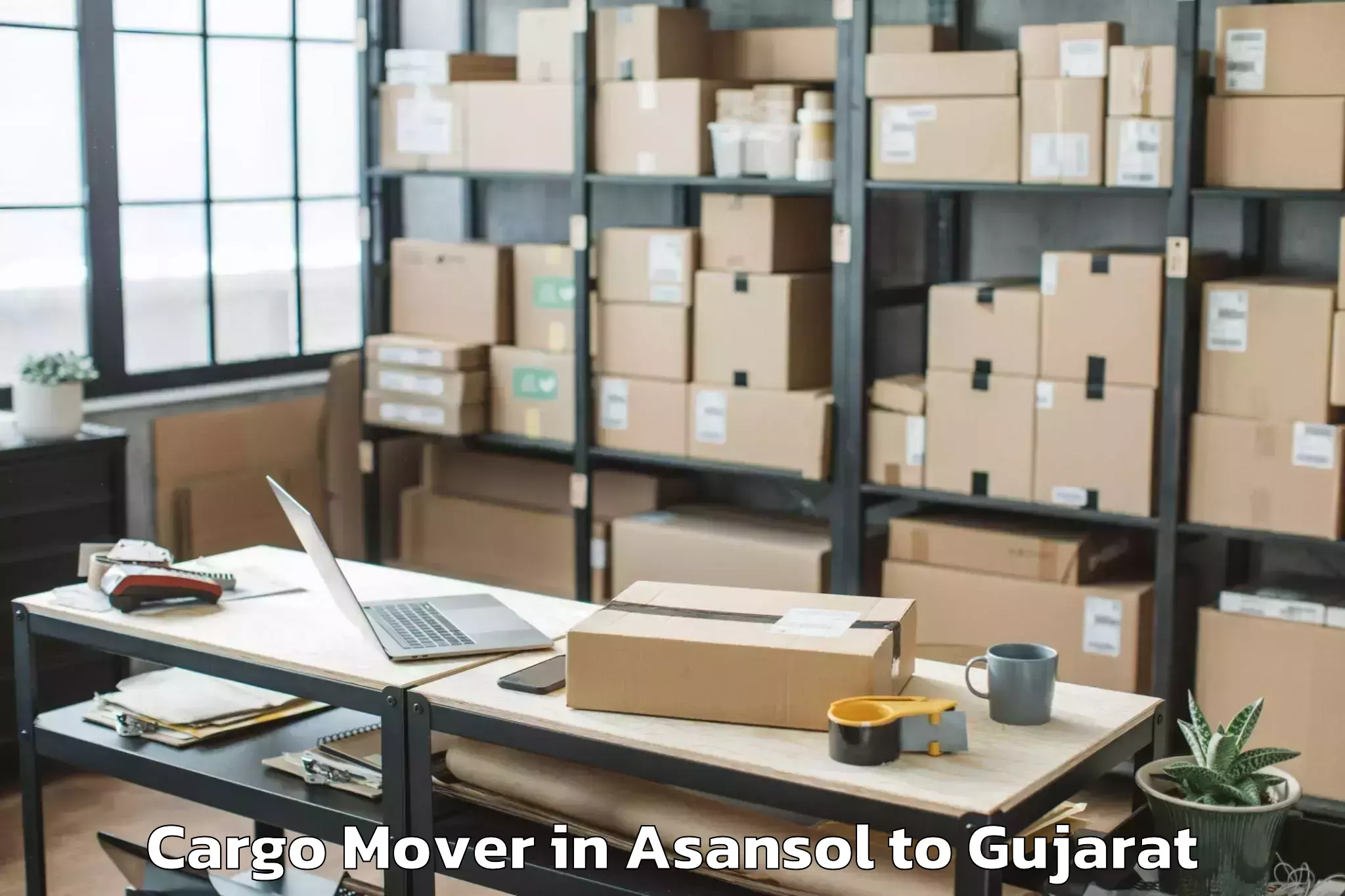 Book Asansol to Marwadi University Rajkot Cargo Mover